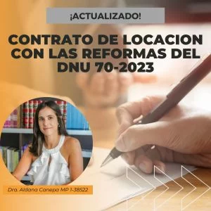 CURSO DE CONTRATO DE LOCACIÓN con las Reformas del DNU 70-2023